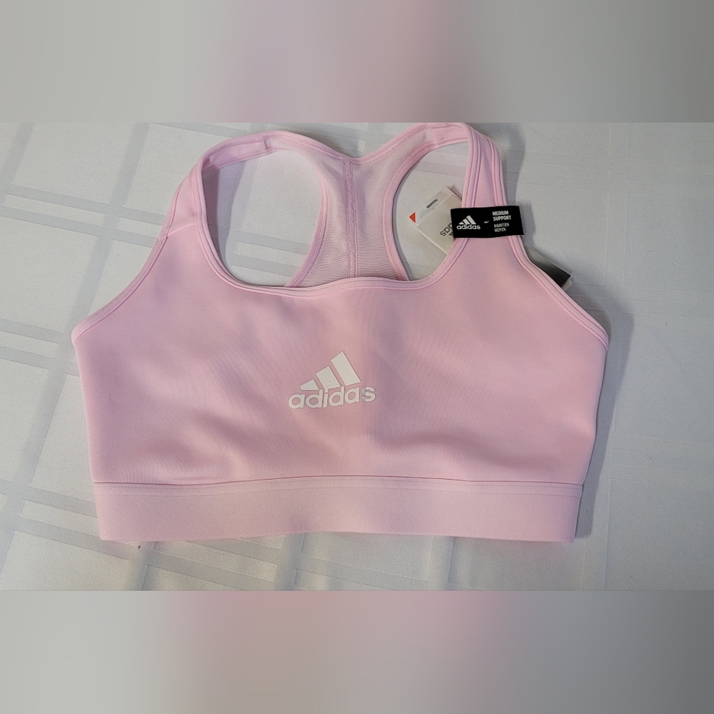 Adidas pink sports bra